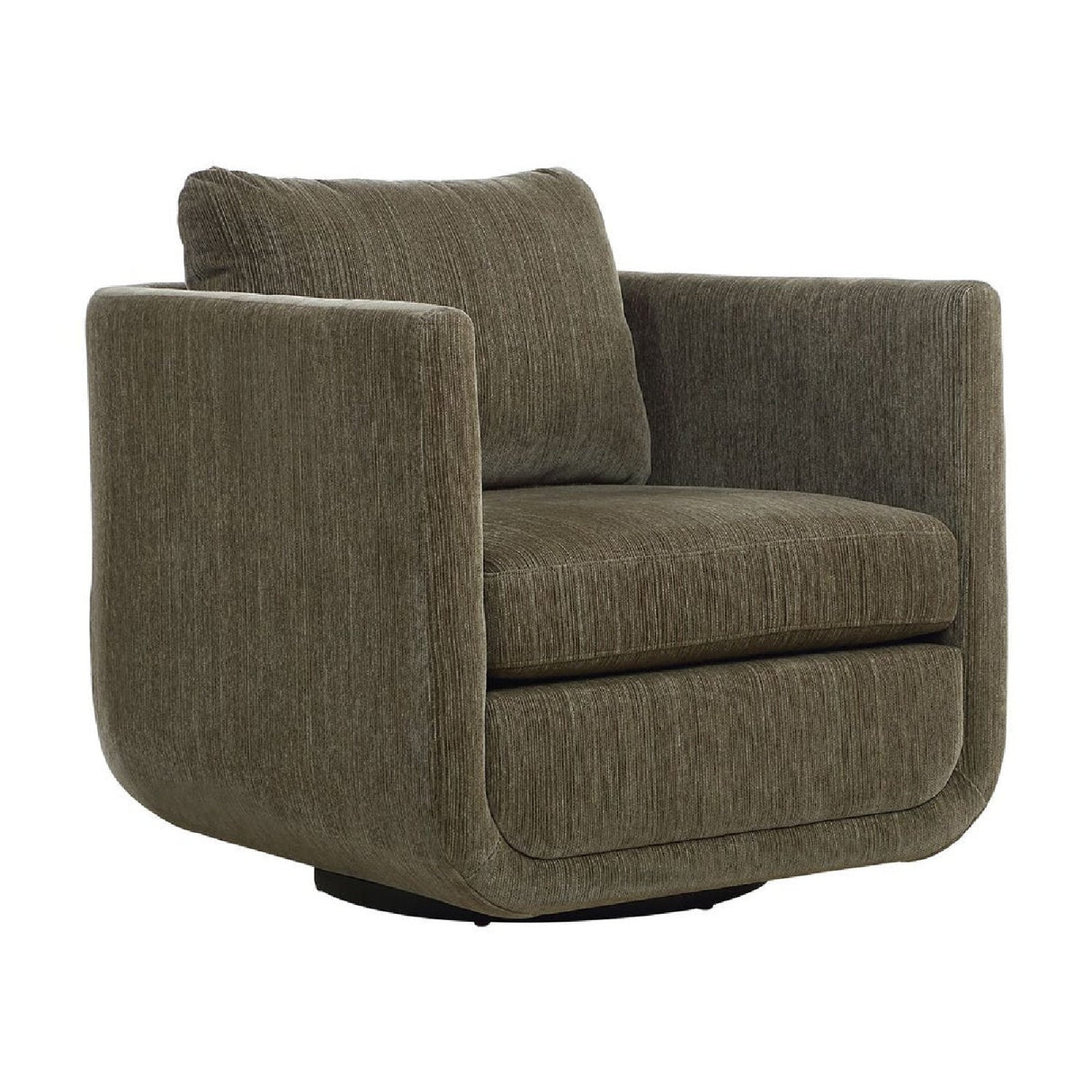 Modern European furniture - Chenille Rounded Swivel Chair - www.oroa.com
