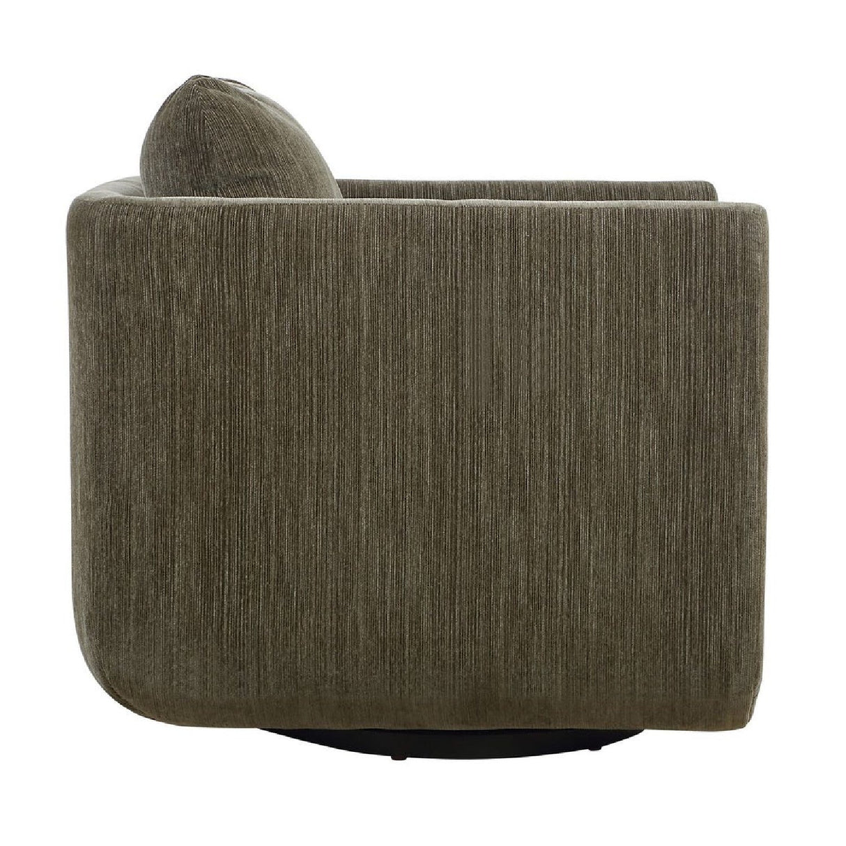 Modern European furniture - Chenille Rounded Swivel Chair - www.oroa.com