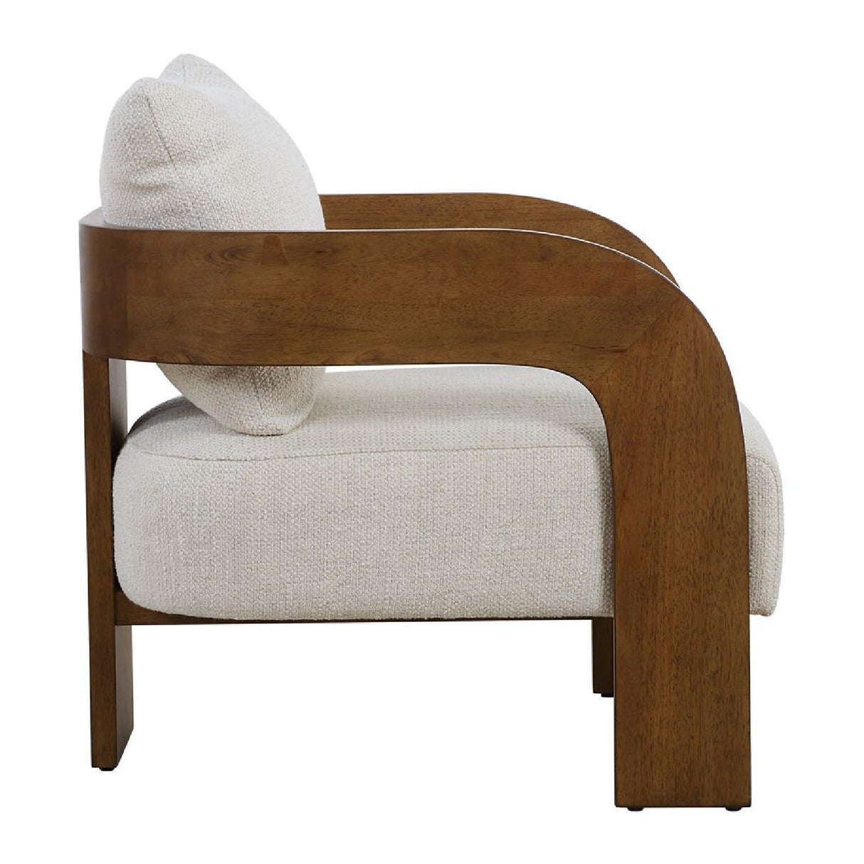 Solid Oak T-Back Accent Chair by Uttermost Rowan, alternate view 4