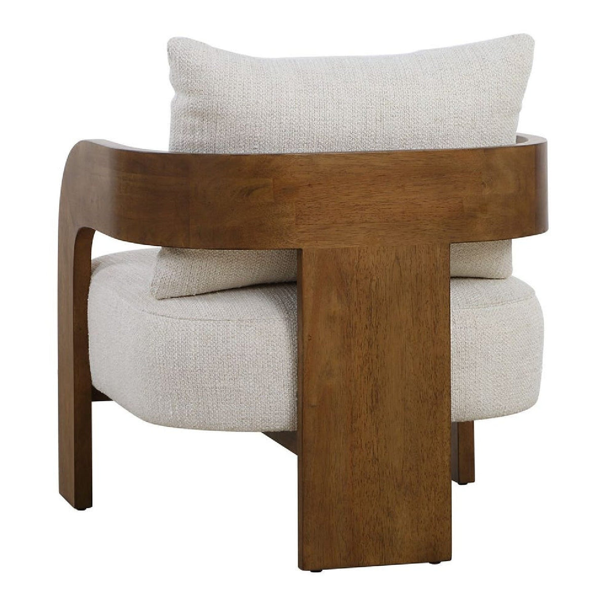 Solid Oak T-Back Accent Chair by Uttermost Rowan, alternate view 5