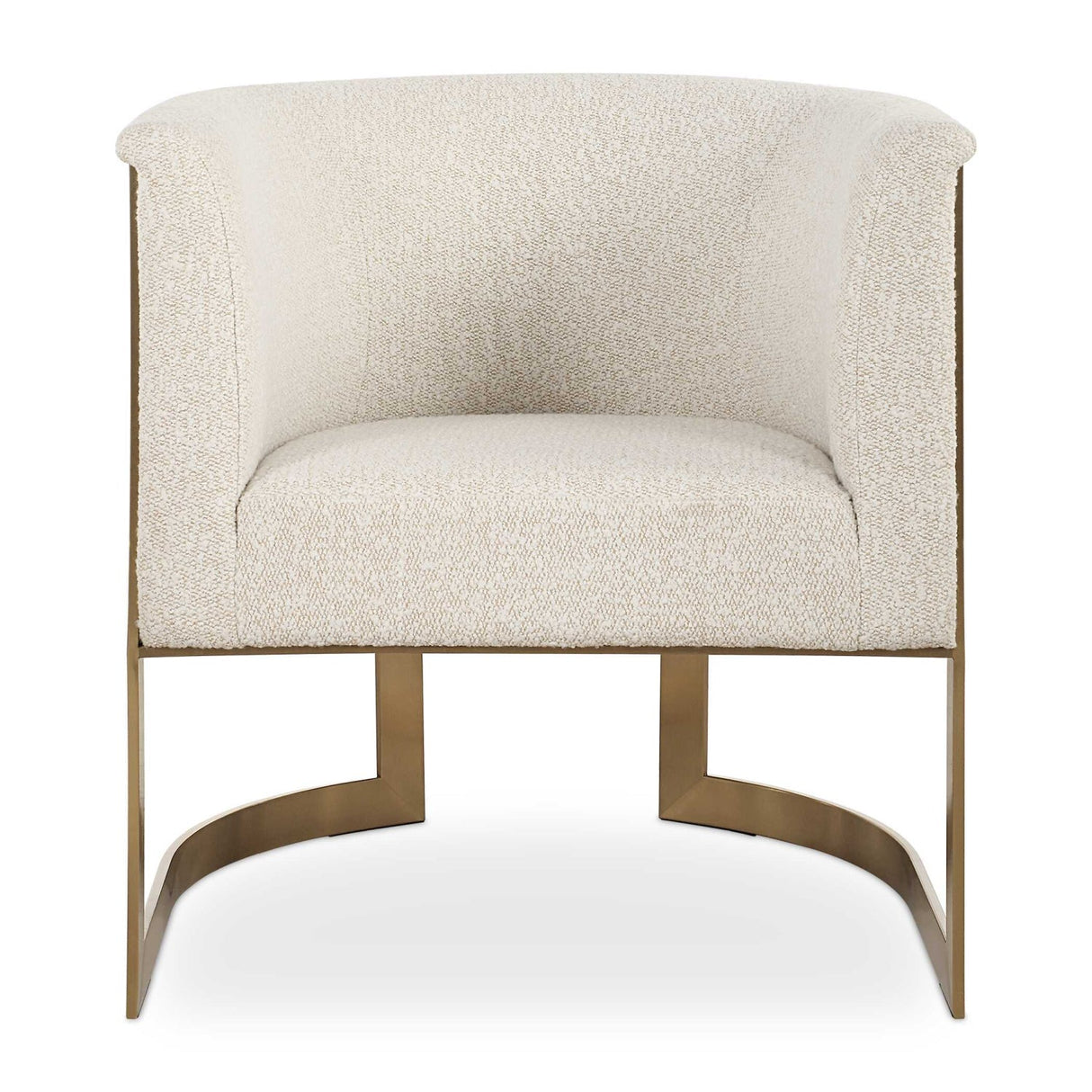 Tan Boucle Cantilevered Accent Chair by Uttermost Bellina