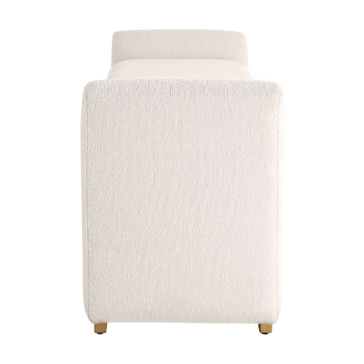 White Boucle Modern Bench by Uttermost Caliste, alternate view 4
