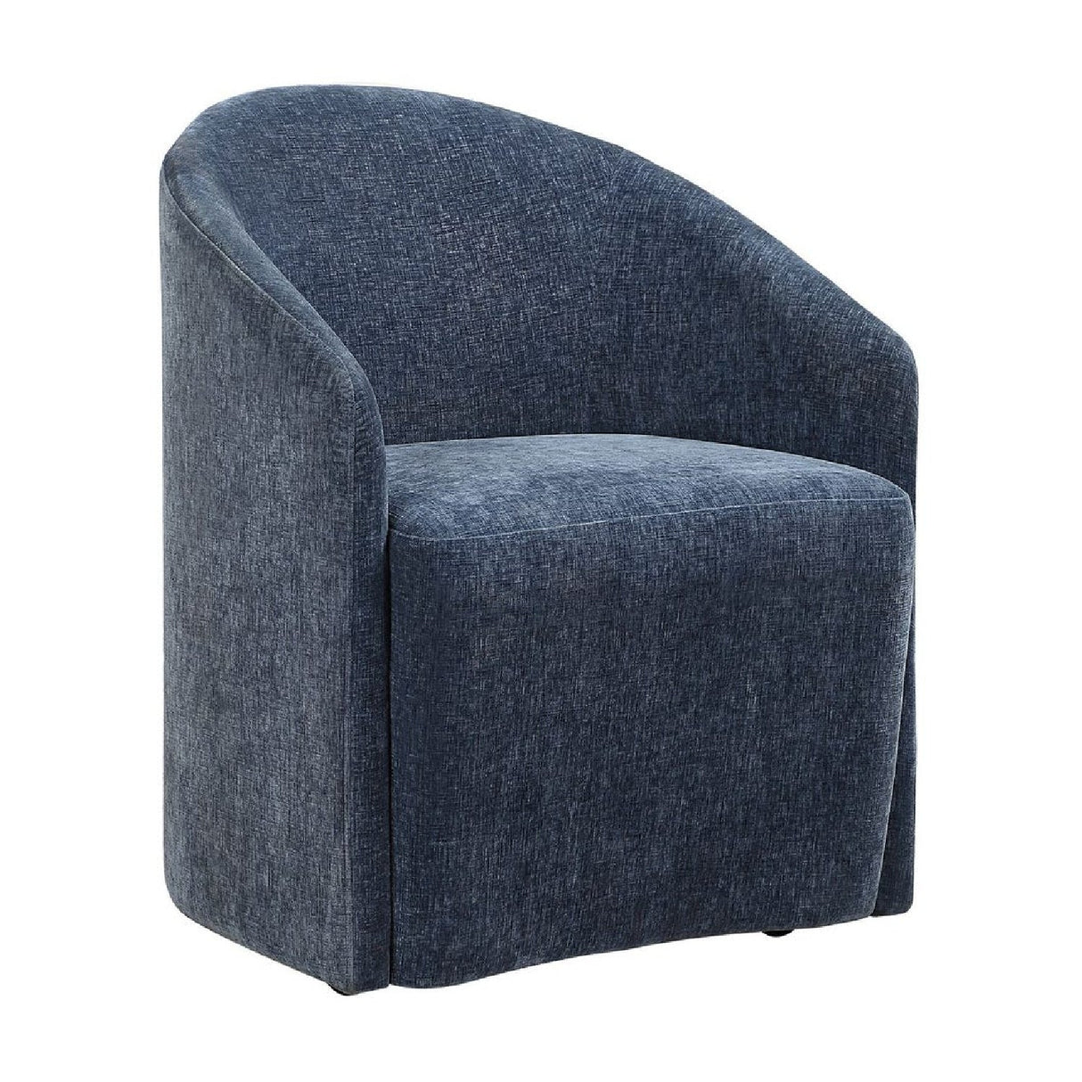 Modern European furniture - Velvet Dining Chair with Casters - www.oroa.com