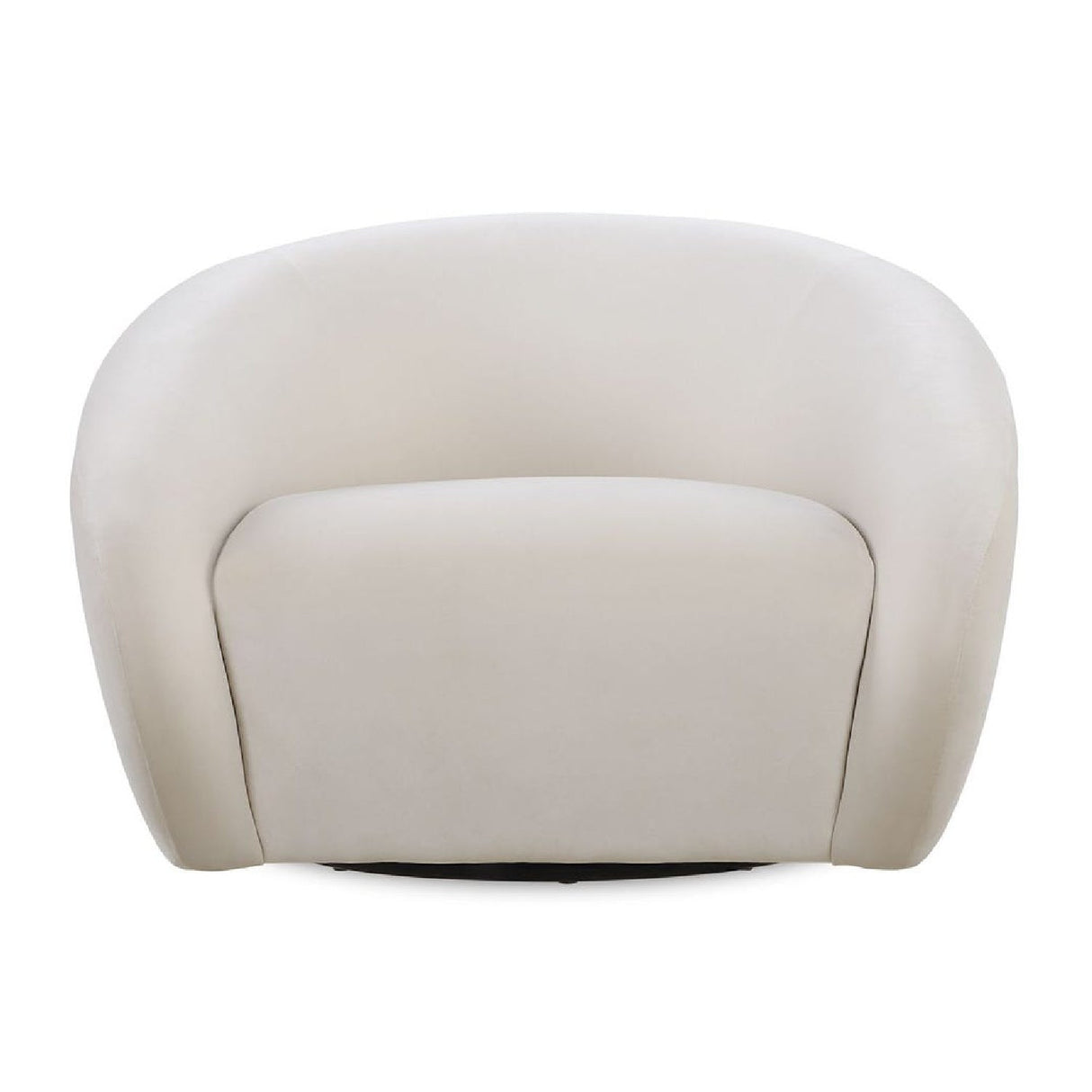 Modern European furniture - Curved-Back Velvet Swivel Chair - www.oroa.com