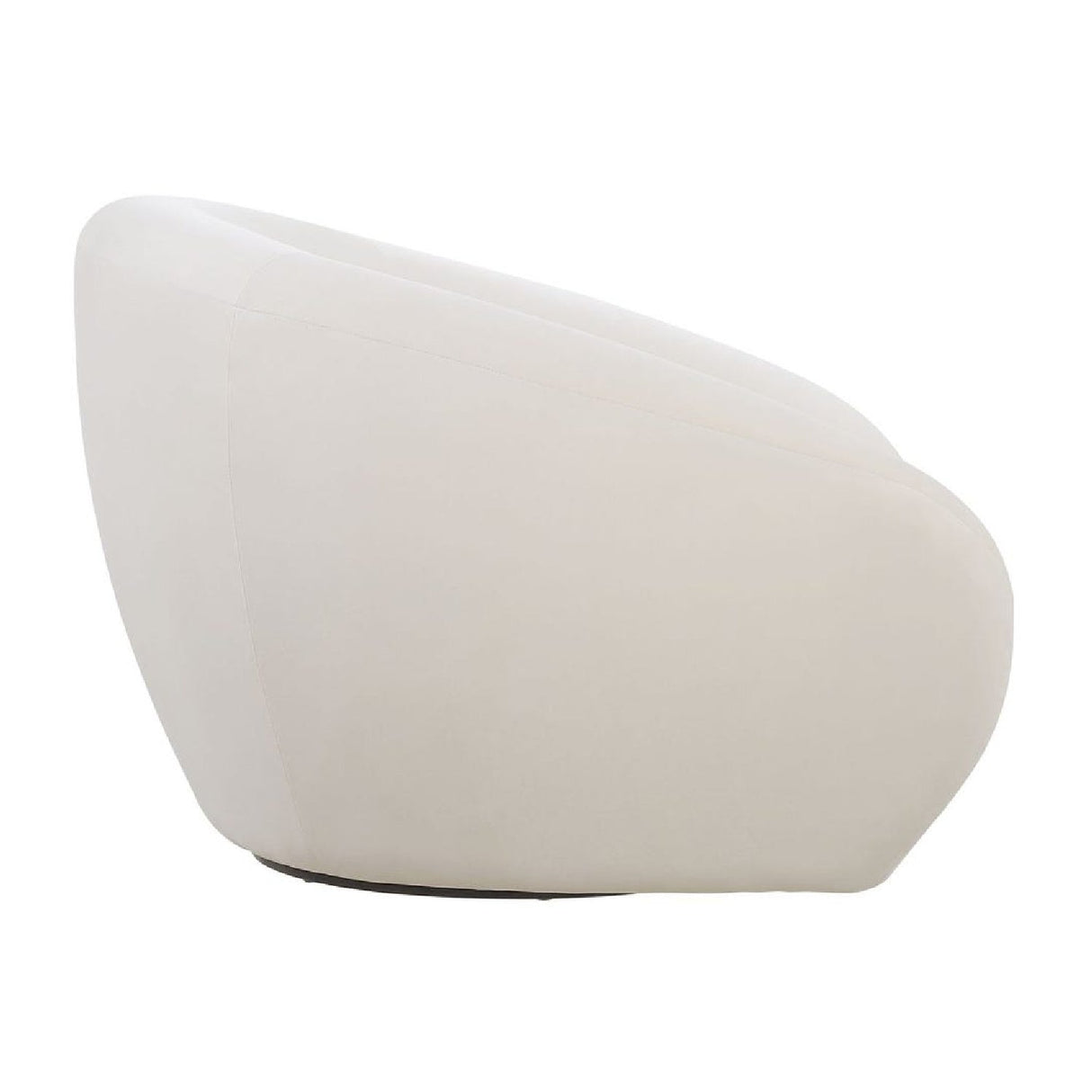 Modern European furniture - Curved-Back Velvet Swivel Chair - www.oroa.com
