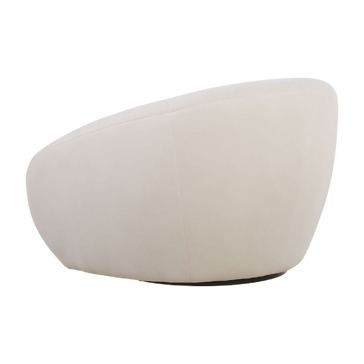 Modern European furniture - Curved-Back Velvet Swivel Chair - www.oroa.com