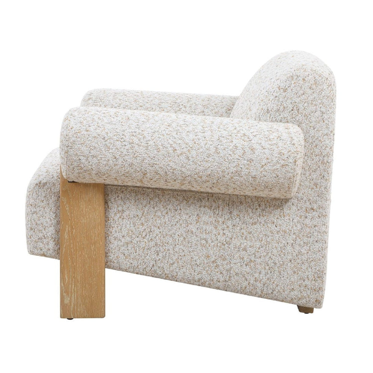 Boucle Rolled-Arm Accent Chair by Uttermost Juncture, alternate view 3