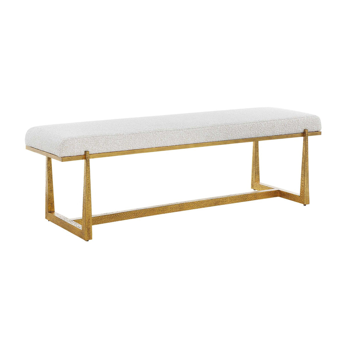 Modern European furniture - Upholstered Wool-Inspired Bench - www.oroa.com