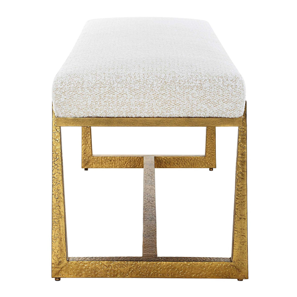 Modern European furniture - Upholstered Wool-Inspired Bench - www.oroa.com