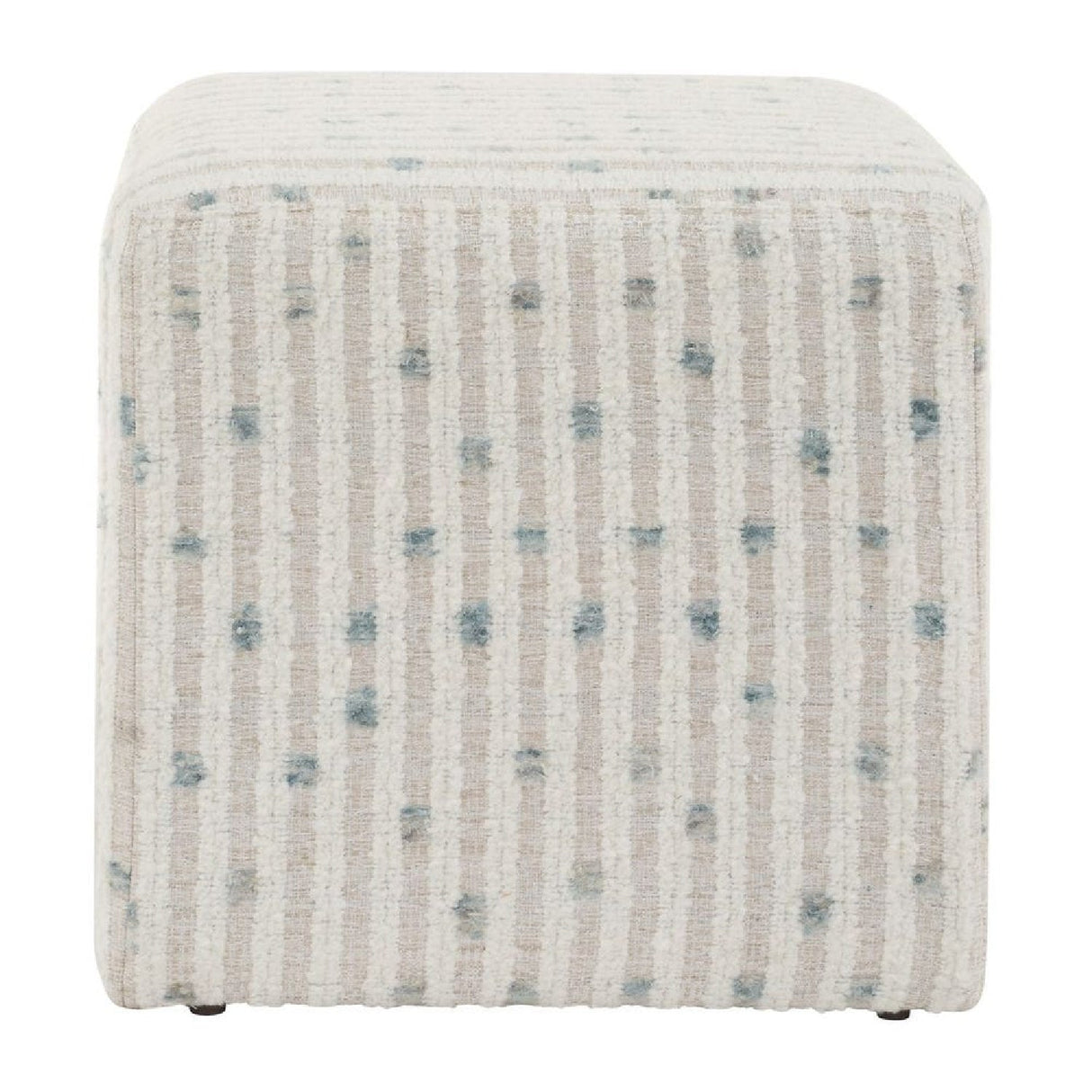 Modern European furniture - Chenille Cube Ottoman - www.oroa.com