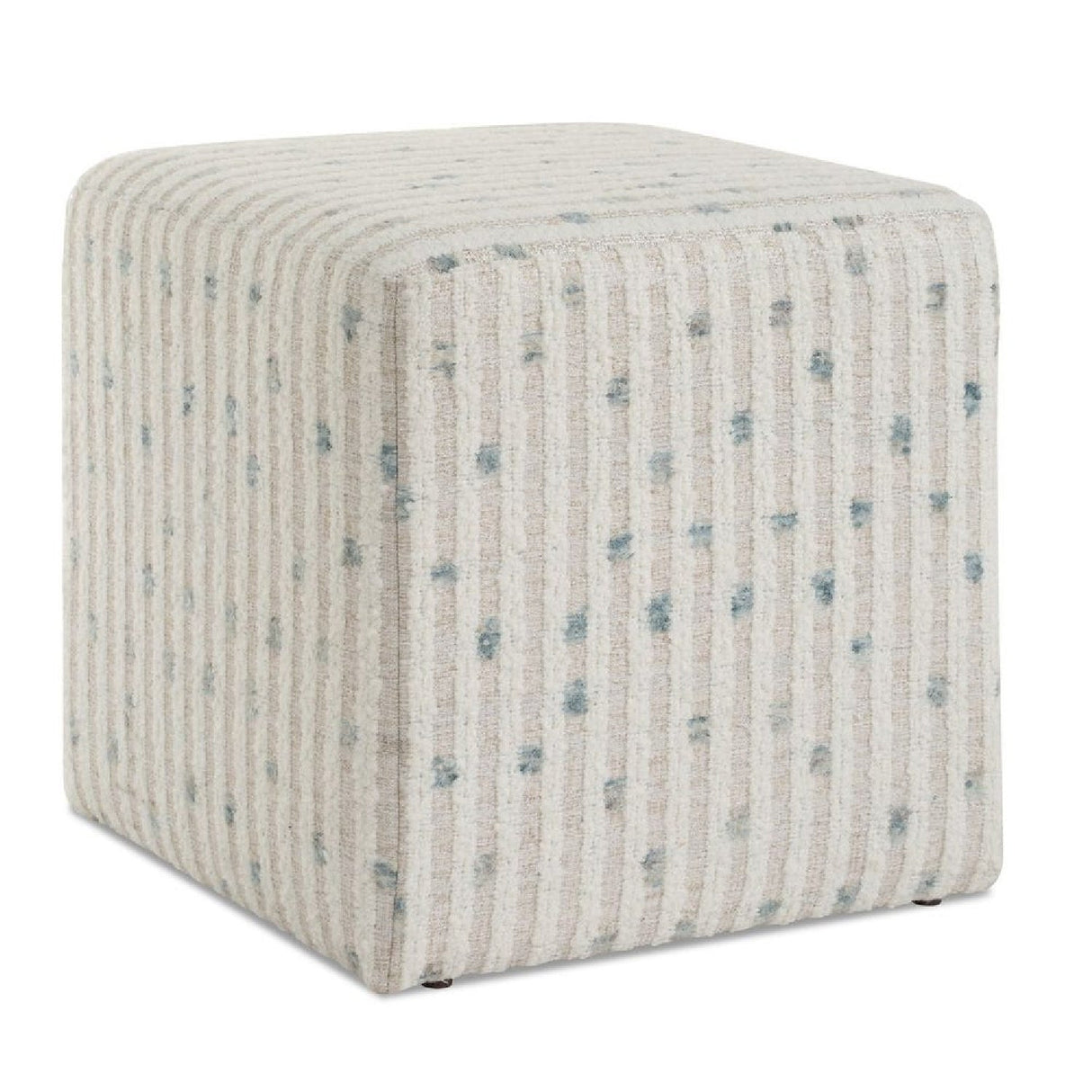 Modern European furniture - Chenille Cube Ottoman - www.oroa.com