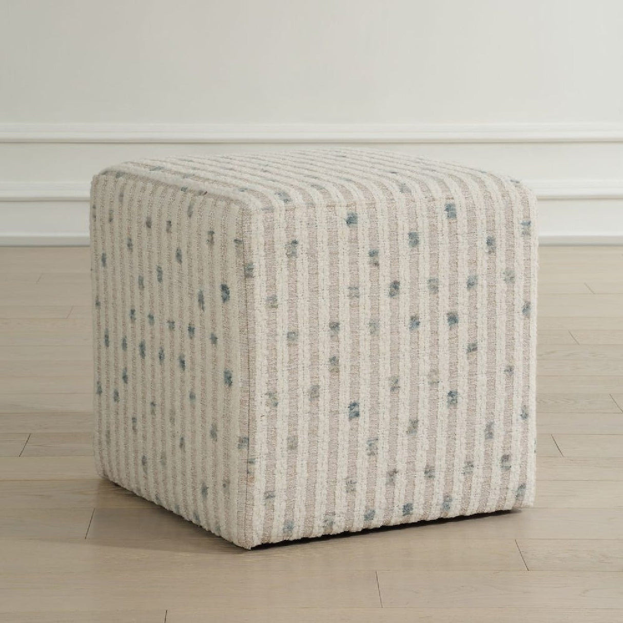 Modern European furniture - Chenille Cube Ottoman - www.oroa.com