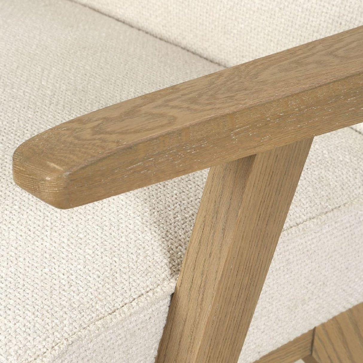 Modern European furniture - Oak Framed Padded Dining Chair - www.oroa.com