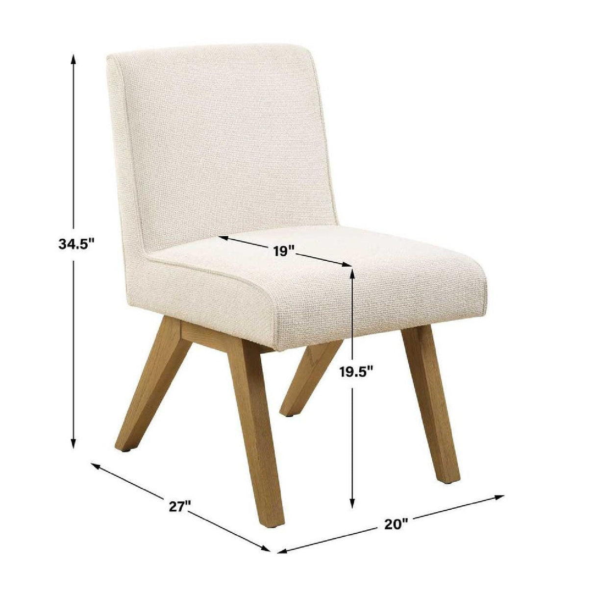 Modern European furniture - Oak Framed Padded Dining Chair - www.oroa.com