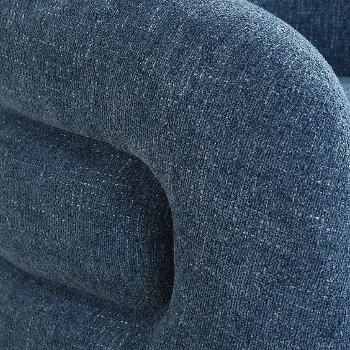Blue Chenille Swivel Chair by Uttermost Junie, alternate view 10