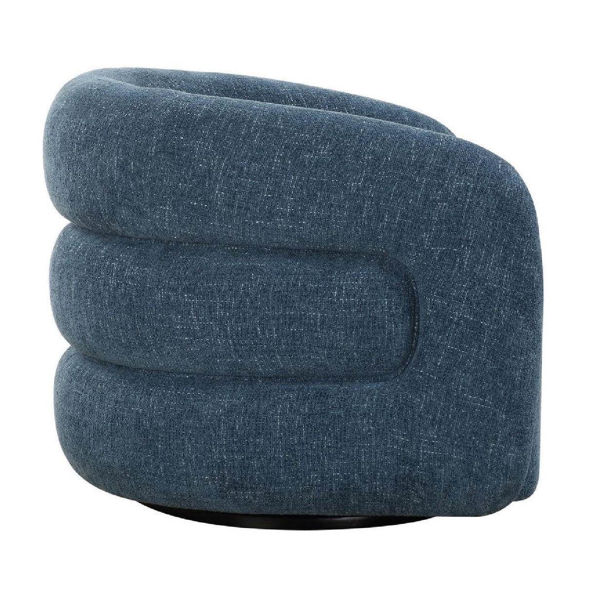 Blue Chenille Swivel Chair by Uttermost Junie, alternate view 3