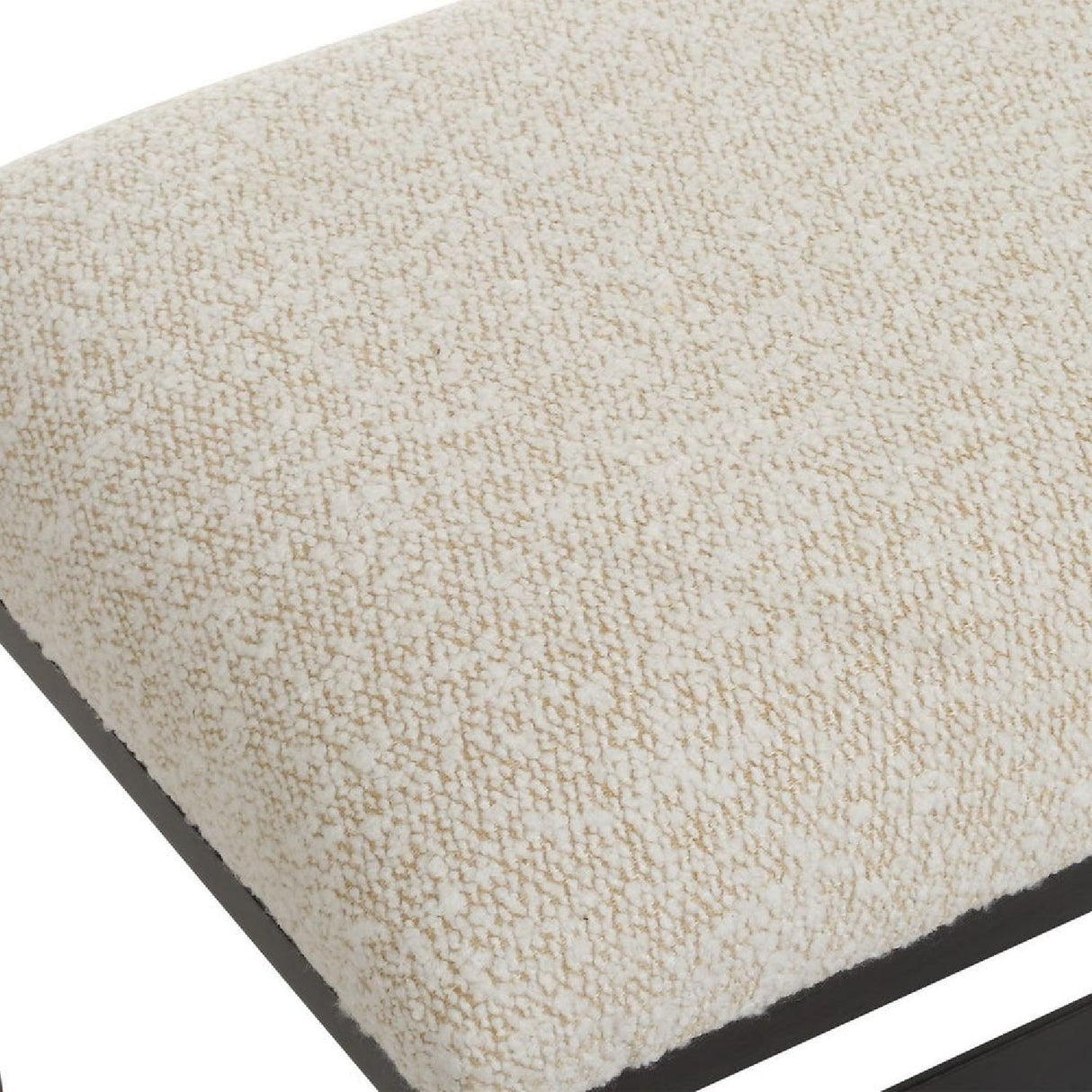 White Upholstered Bench by Uttermost Halston, alternate view 5