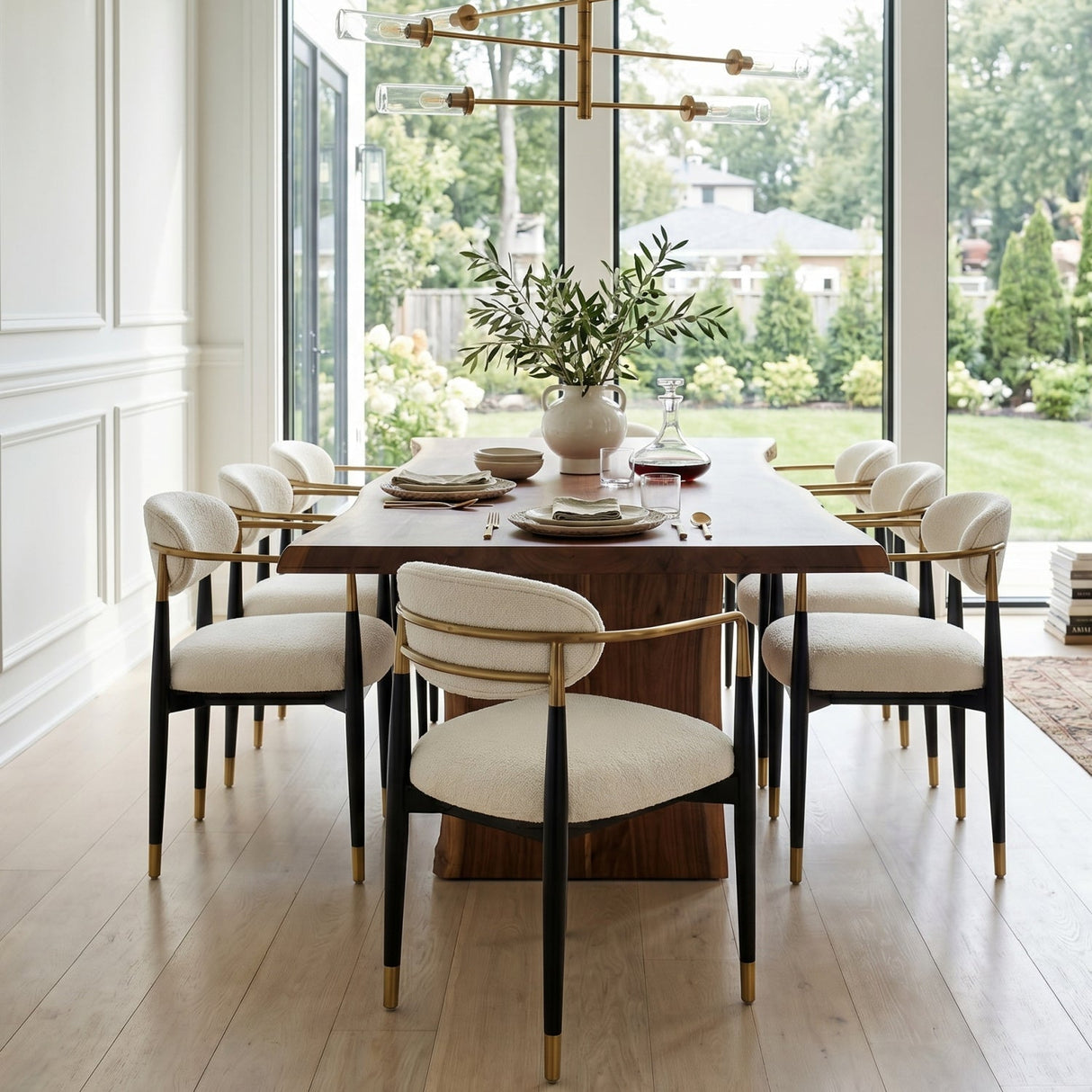 Modern European furniture - White Velvet Dining Chair - www.oroa.com