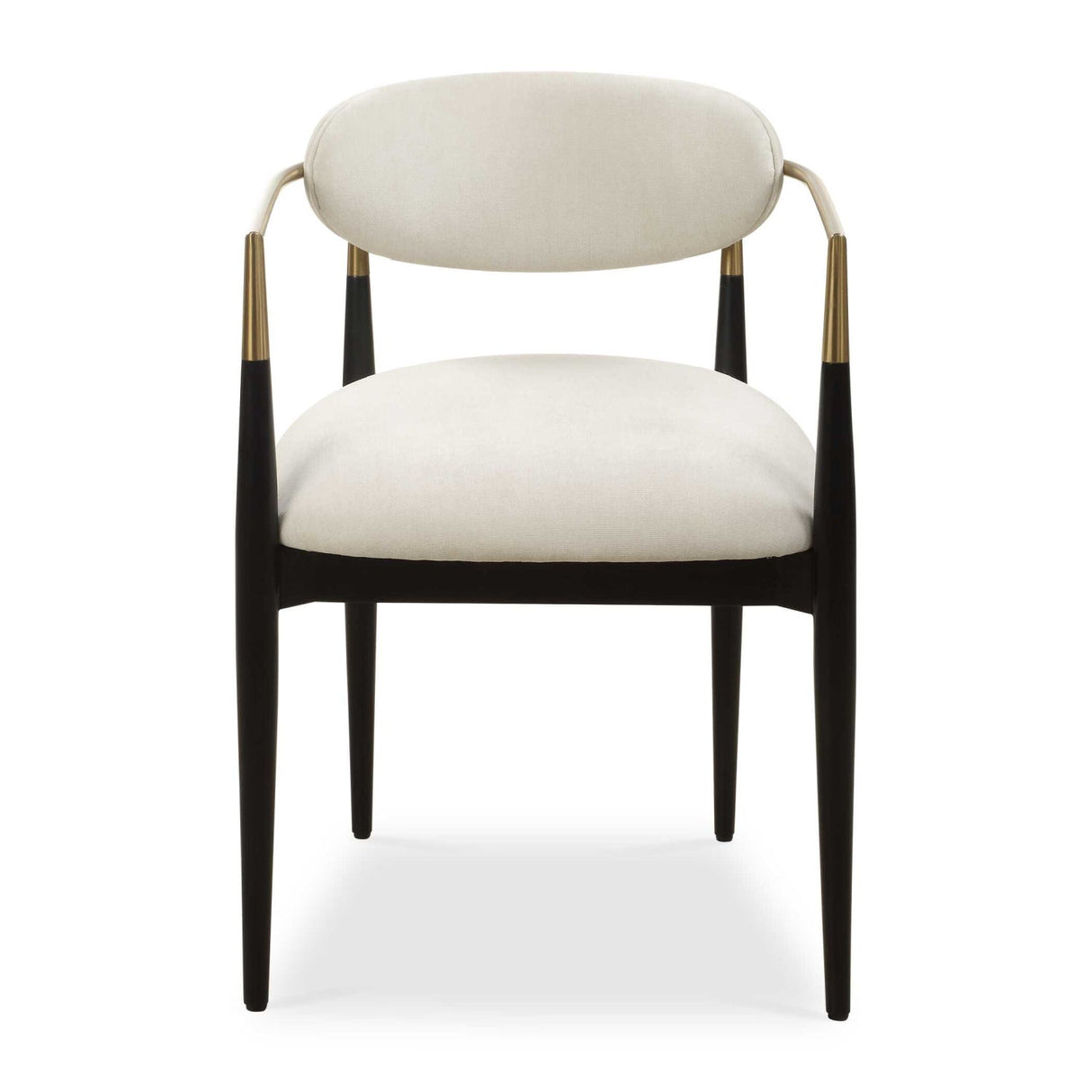 Modern European furniture - White Velvet Dining Chair - www.oroa.com