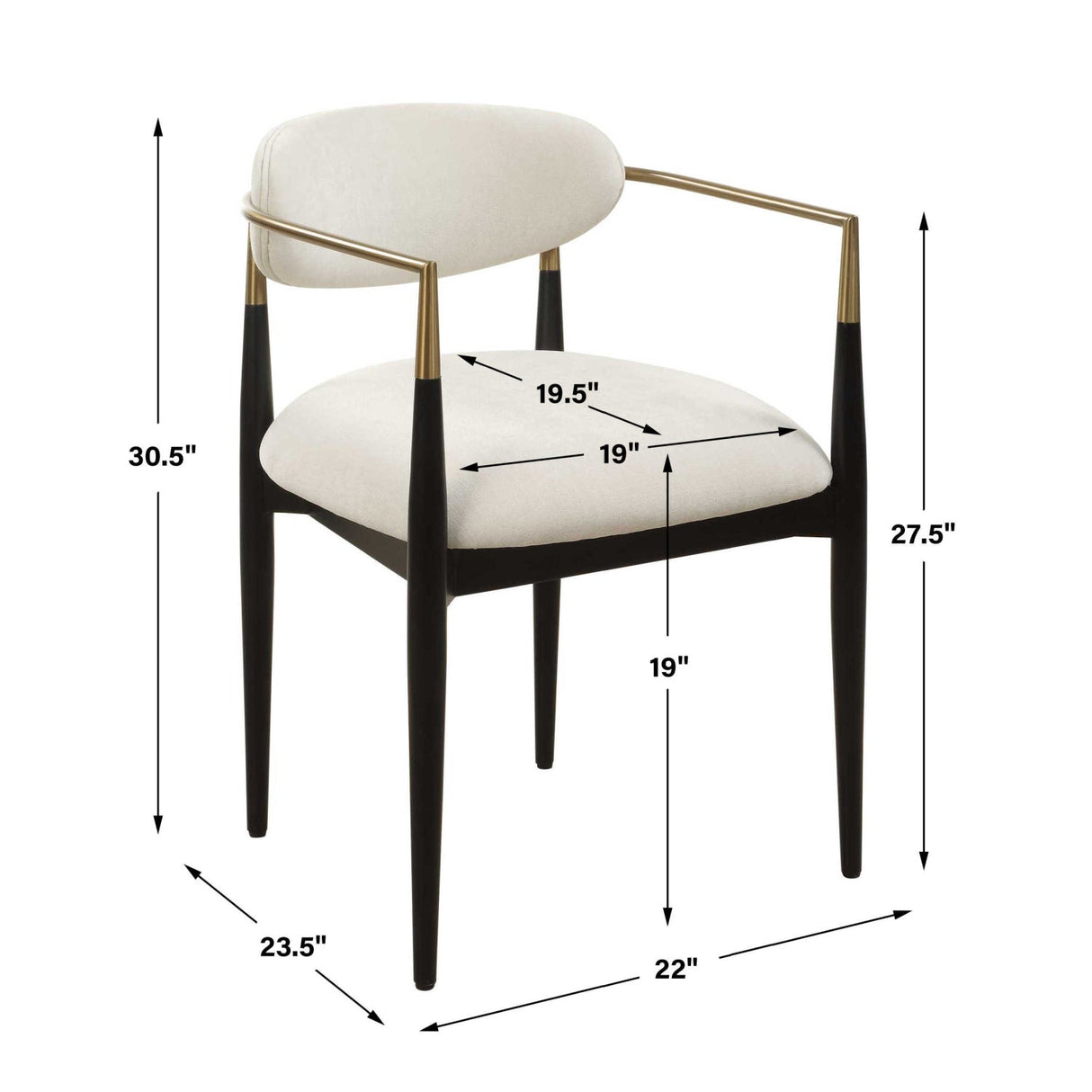 Modern European furniture - White Velvet Dining Chair - www.oroa.com
