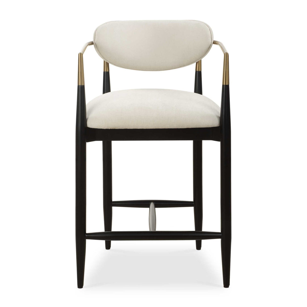 Modern European furniture - White Velvet Counter Stool - www.oroa.com