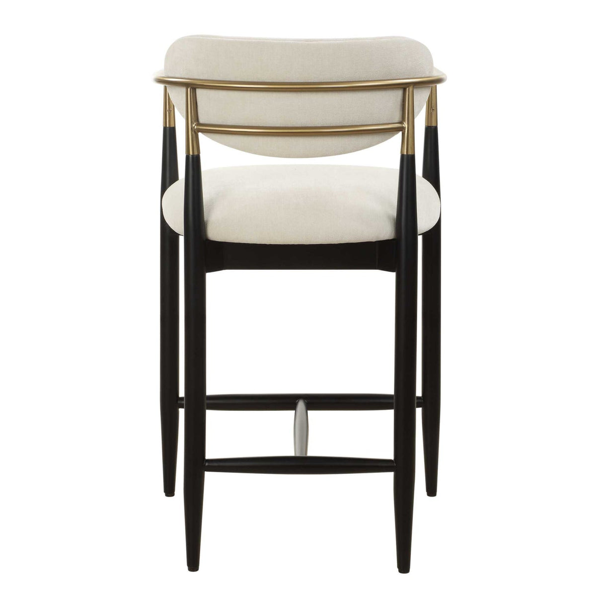 Modern European furniture - White Velvet Counter Stool - www.oroa.com