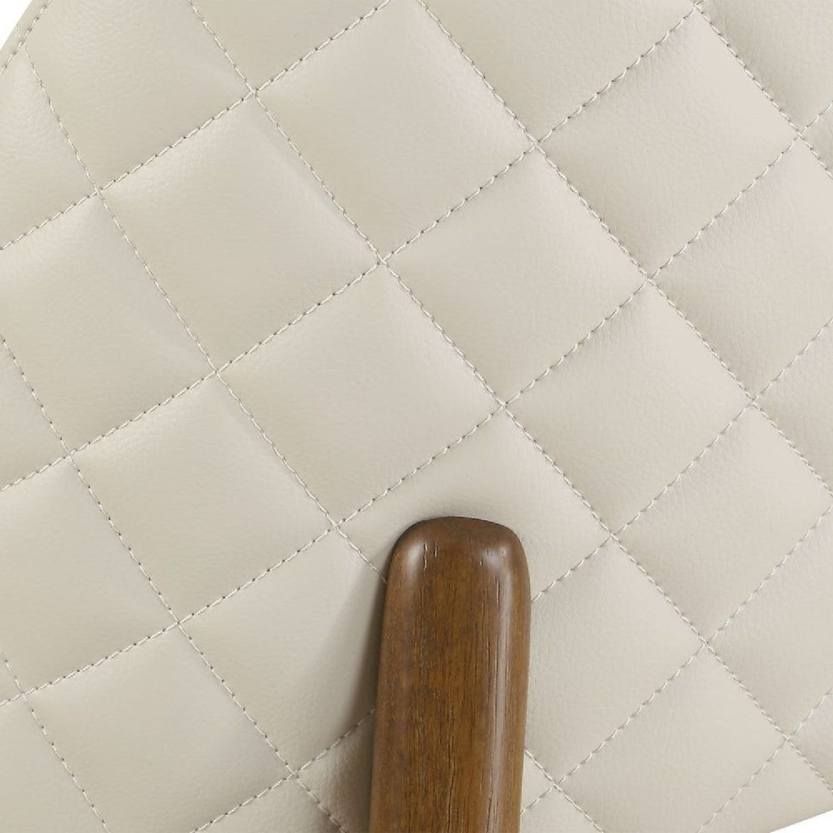 Cream Leather Inspired Counter Stool by Uttermost Stitches, alternate view 7
