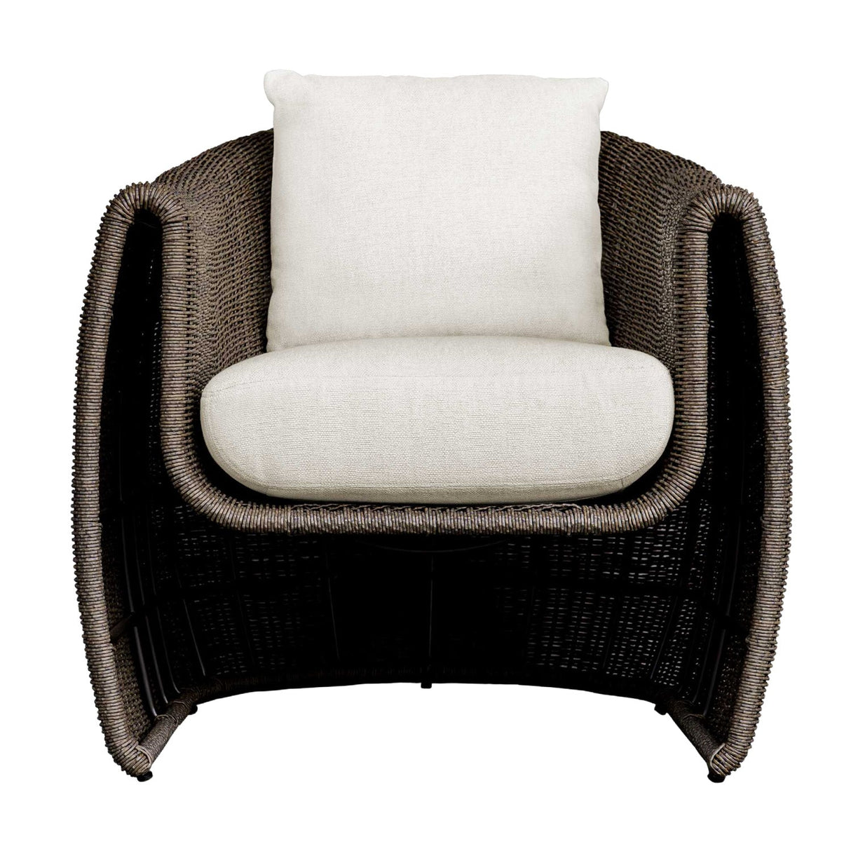 Woven Wicker Outdoor Lounge Chair by Uttermost Tropic