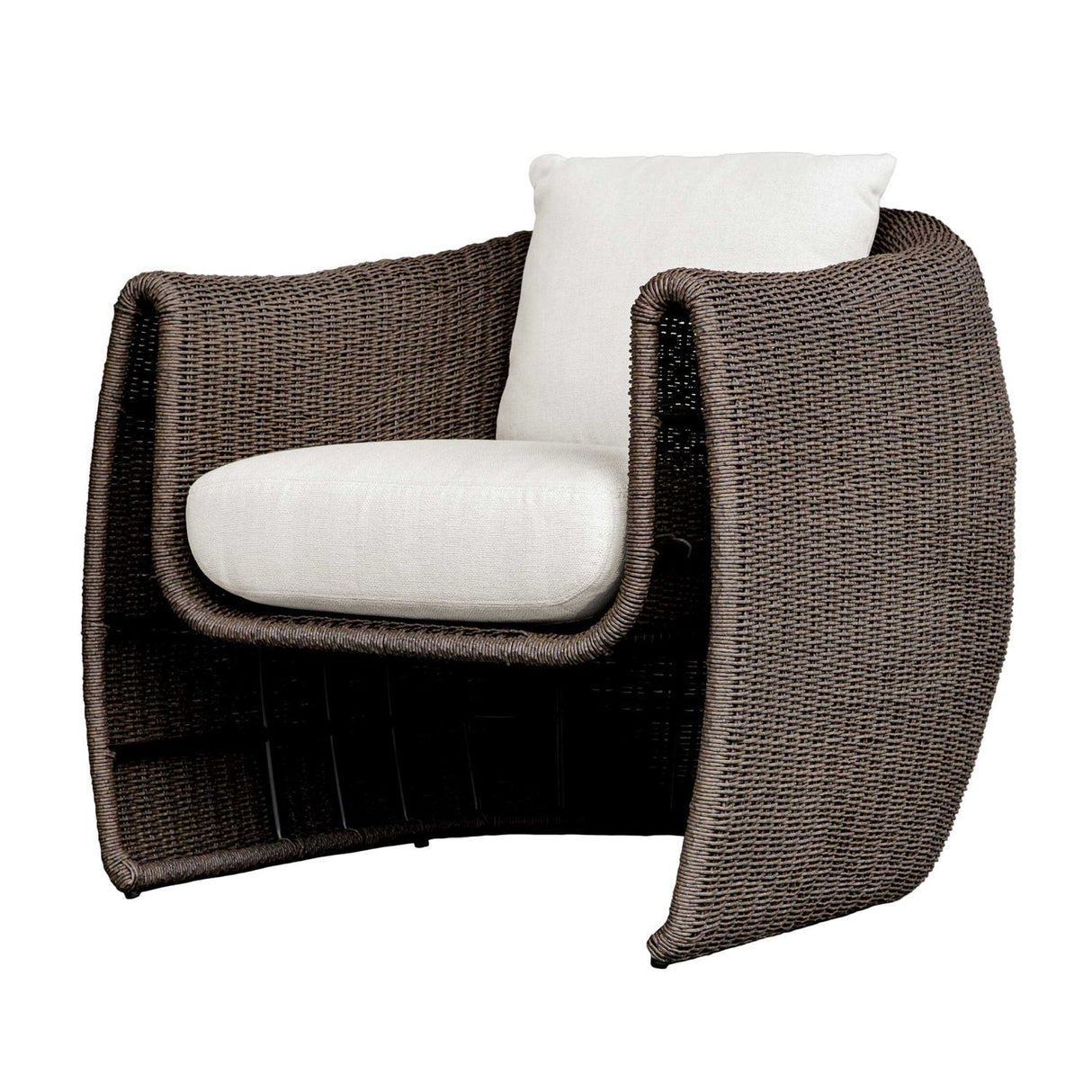 Woven Wicker Outdoor Lounge Chair by Uttermost Tropic, alternate view 3