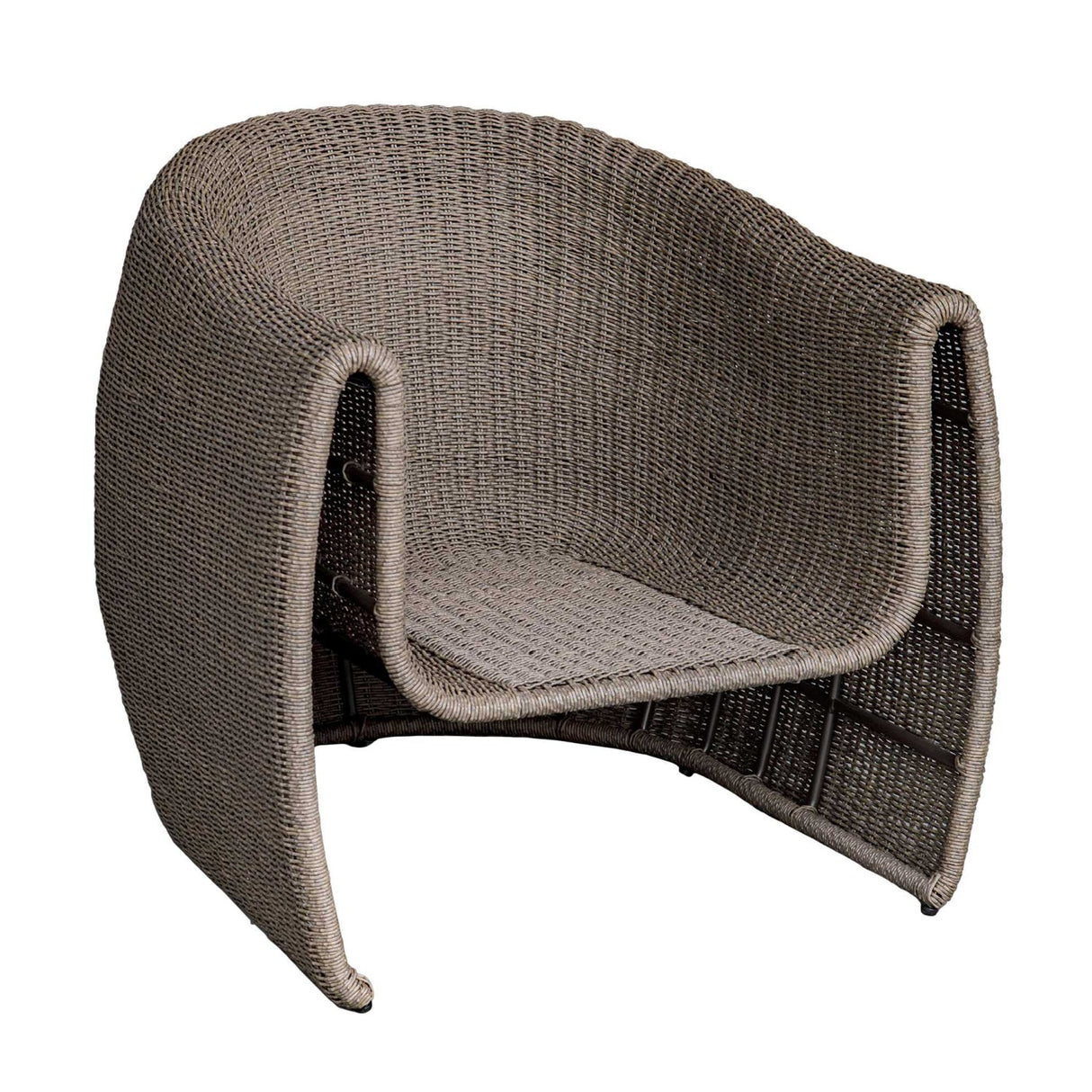 Woven Wicker Outdoor Lounge Chair by Uttermost Tropic, alternate view 4