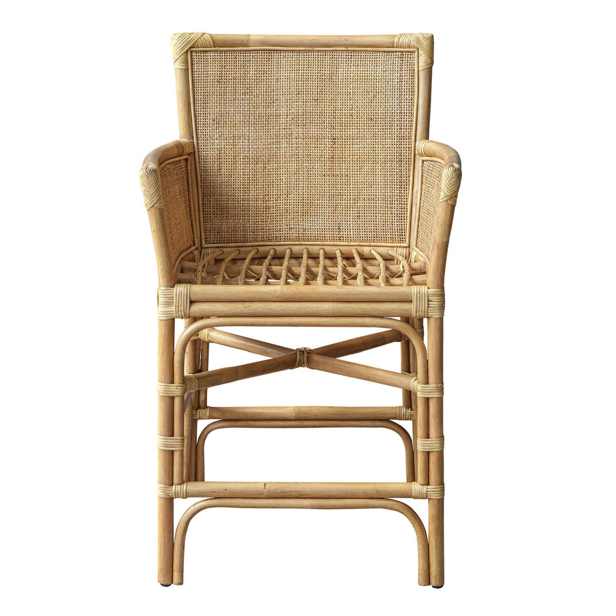 Woven Rattan Counter Stool by Uttermost Pacific, alternate view 3