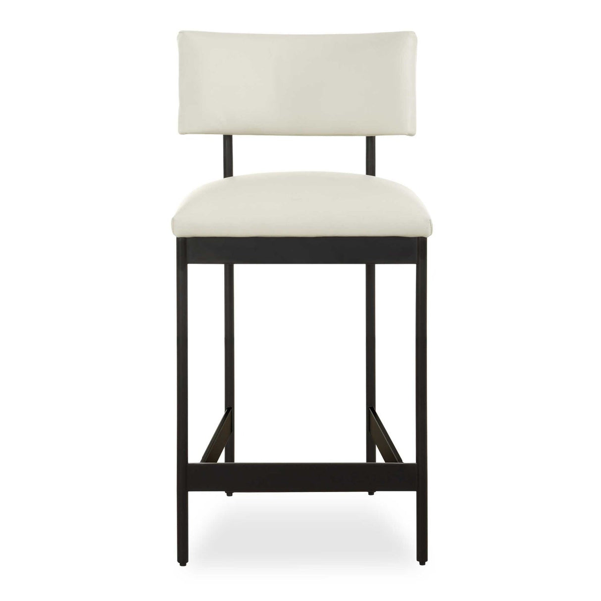 Modern European furniture - White Leather Counter Stool - www.oroa.com