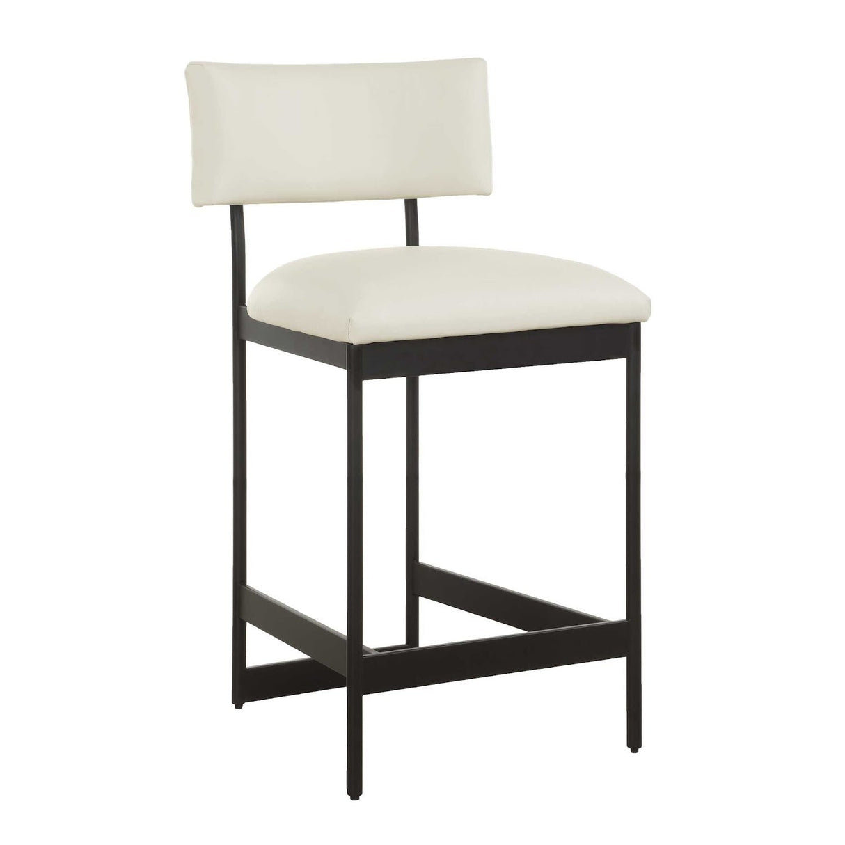 Modern European furniture - White Leather Counter Stool - www.oroa.com