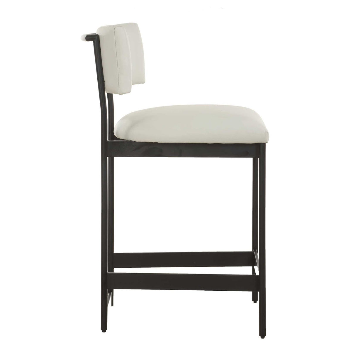 Modern European furniture - White Leather Counter Stool - www.oroa.com