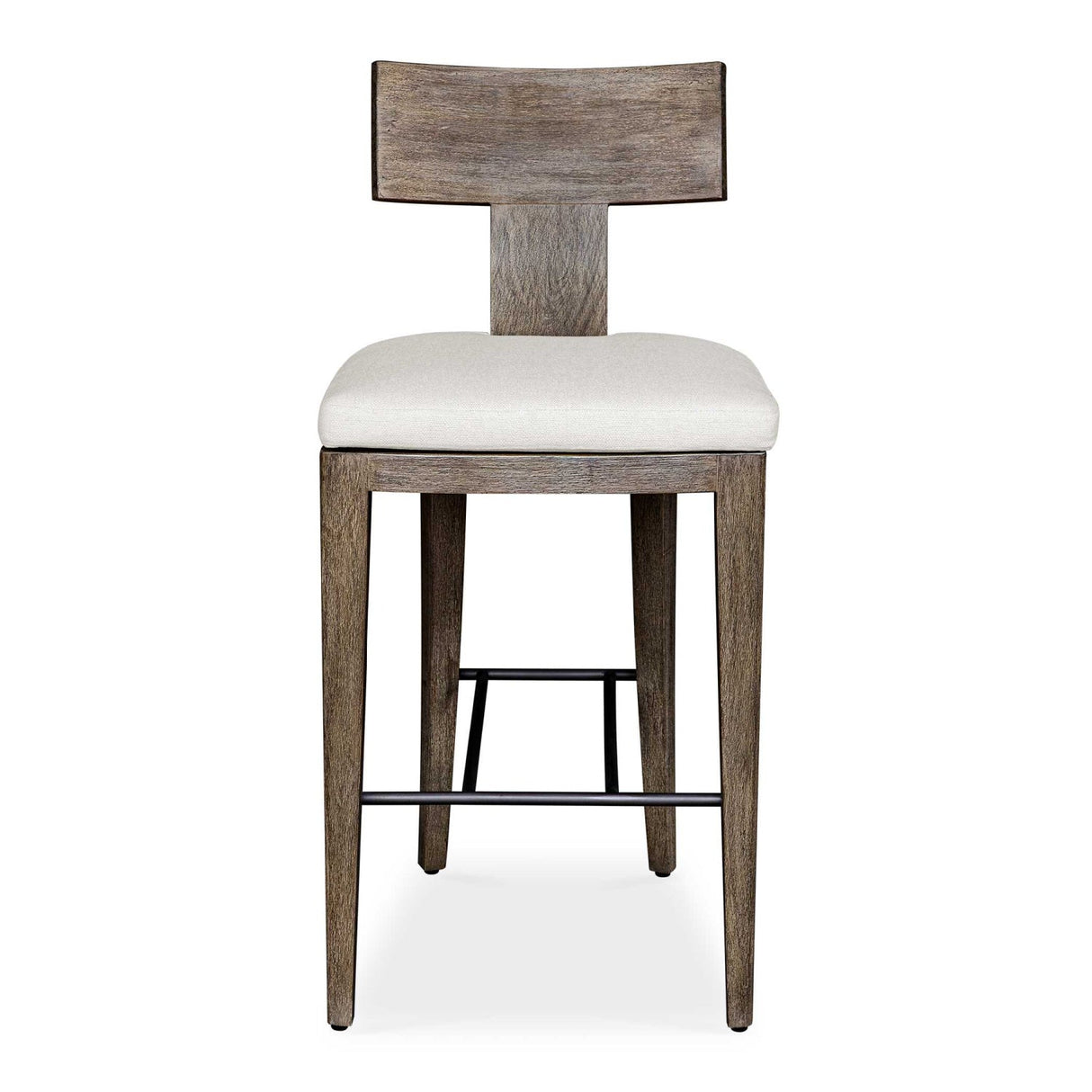 Mahogany T-Shaped Outdoor Bar Stool by Uttermost Cellini