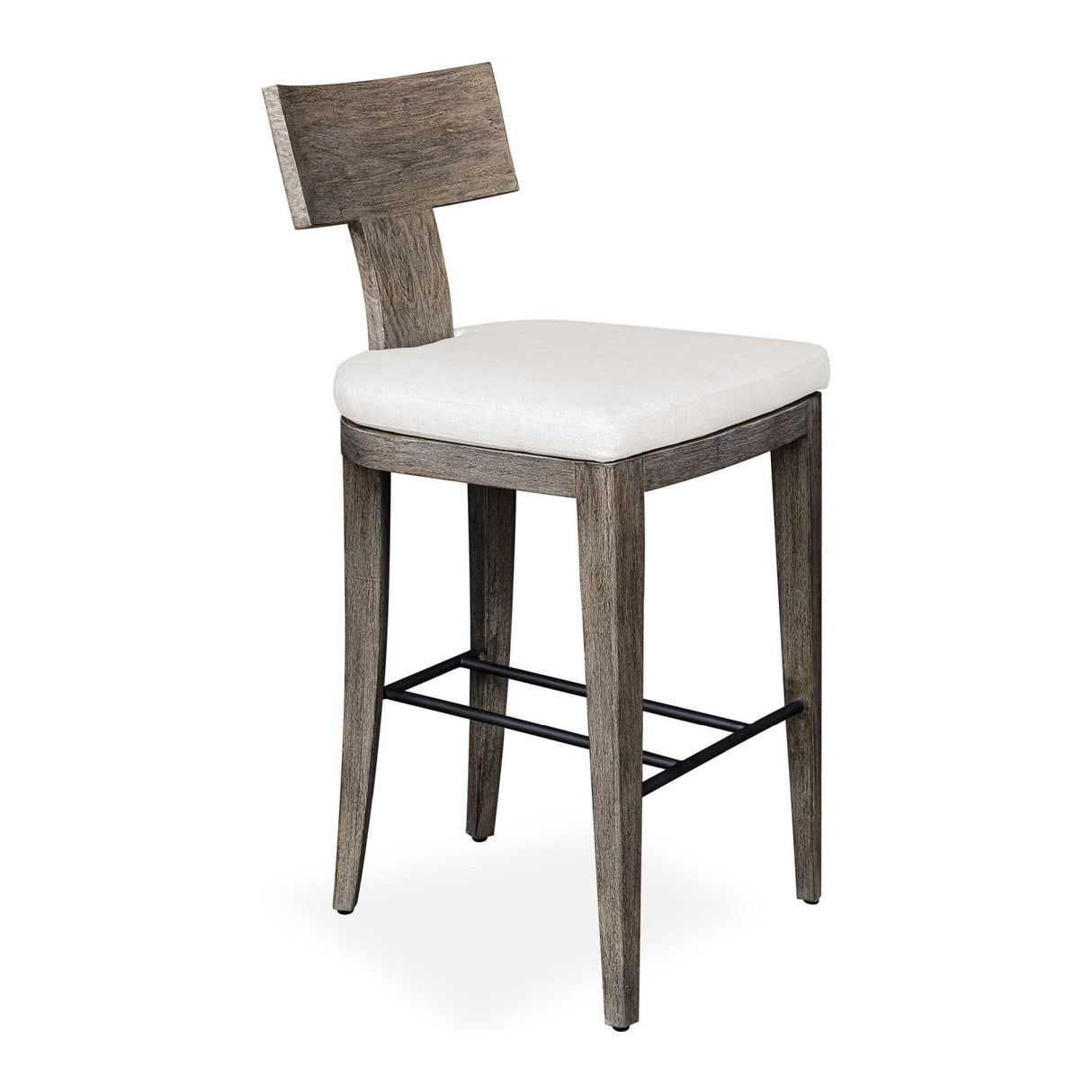 Mahogany T-Shaped Outdoor Bar Stool by Uttermost Cellini, alternate view 3