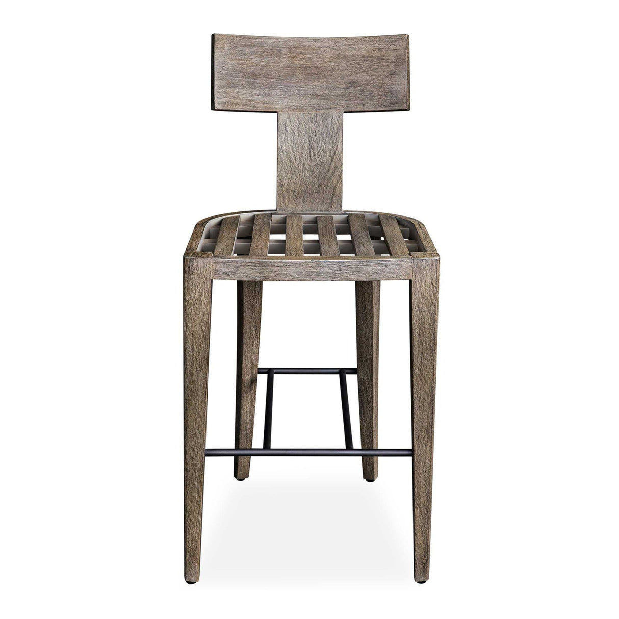 Mahogany T-Shaped Outdoor Bar Stool by Uttermost Cellini, alternate view 7
