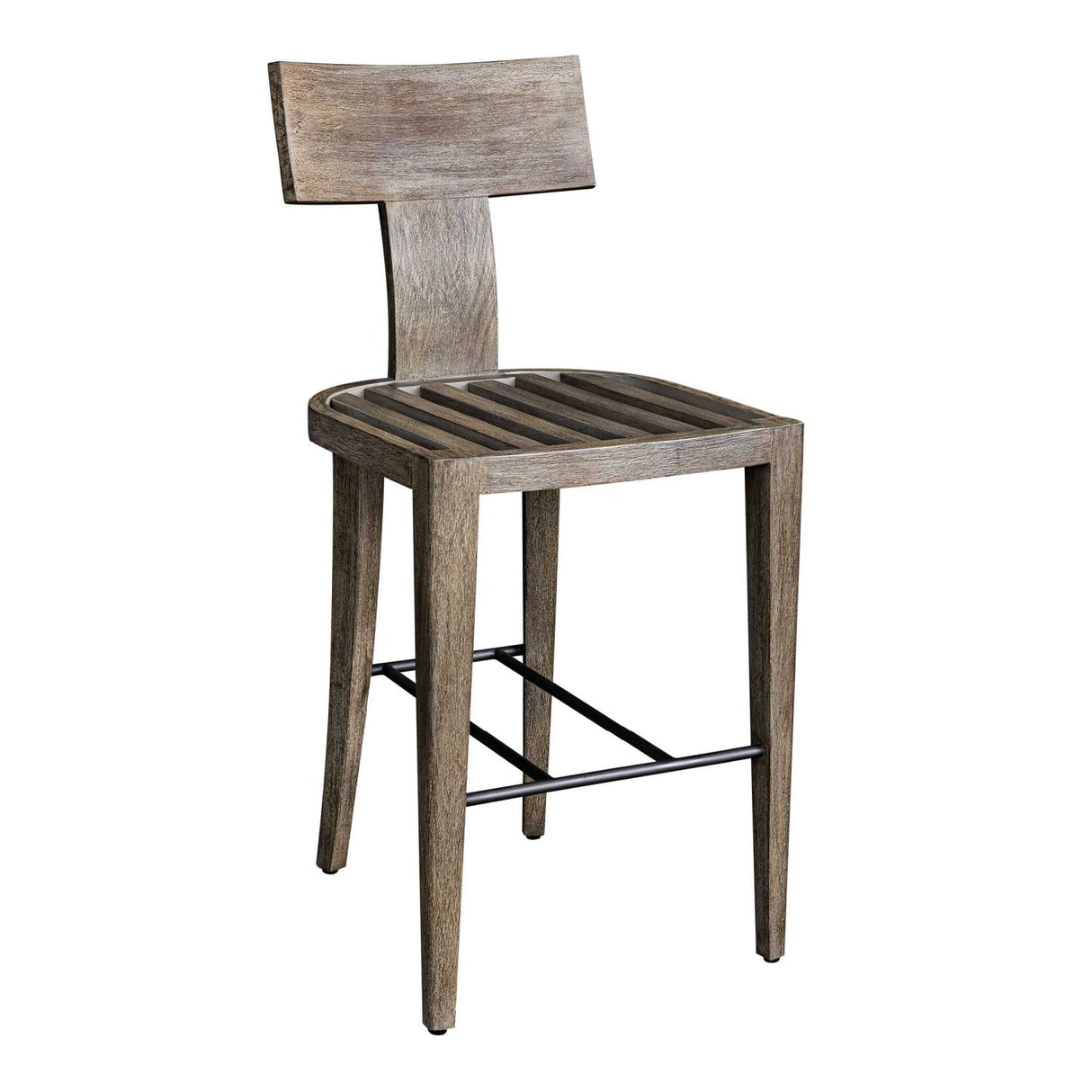 Mahogany T-Shaped Outdoor Bar Stool by Uttermost Cellini, alternate view 8