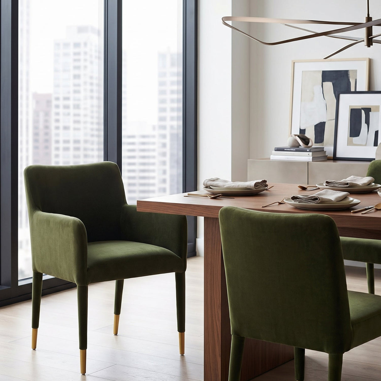 Modern European furniture - Upholstered Dining Armchair - www.oroa.com