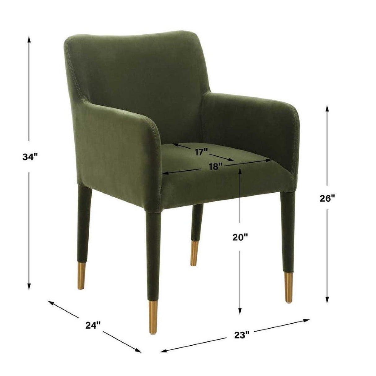 Modern European furniture - Upholstered Dining Armchair - www.oroa.com