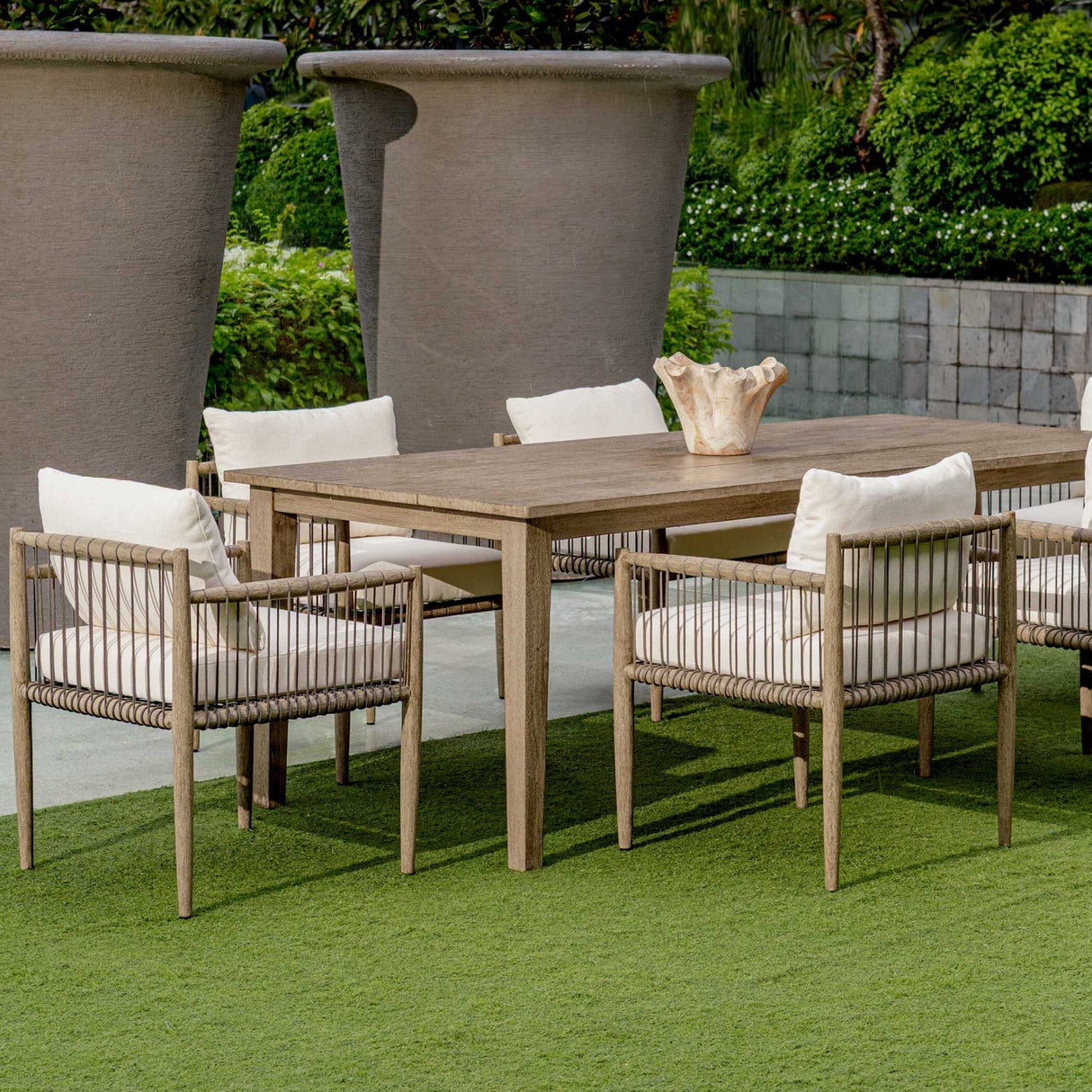 Gray Mahogany Outdoor Dining Chair by Uttermost Borneo, alternate view 16