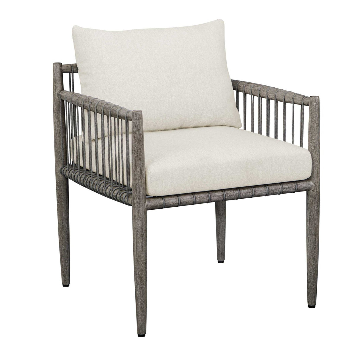 Gray Mahogany Outdoor Dining Chair by Uttermost Borneo, alternate view 3