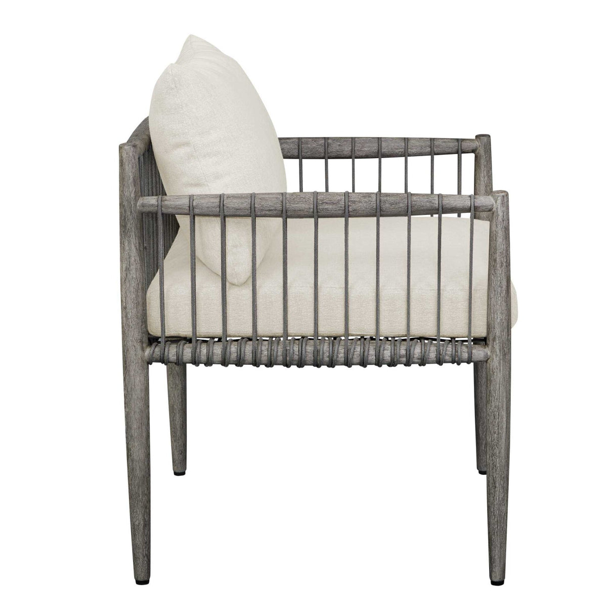 Gray Mahogany Outdoor Dining Chair by Uttermost Borneo, alternate view 5