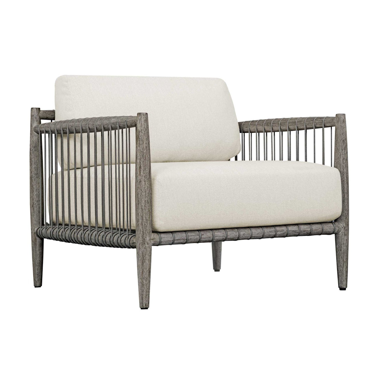 Gray Mahogany Outdoor Lounge Chair by Uttermost Borneo, alternate view 3