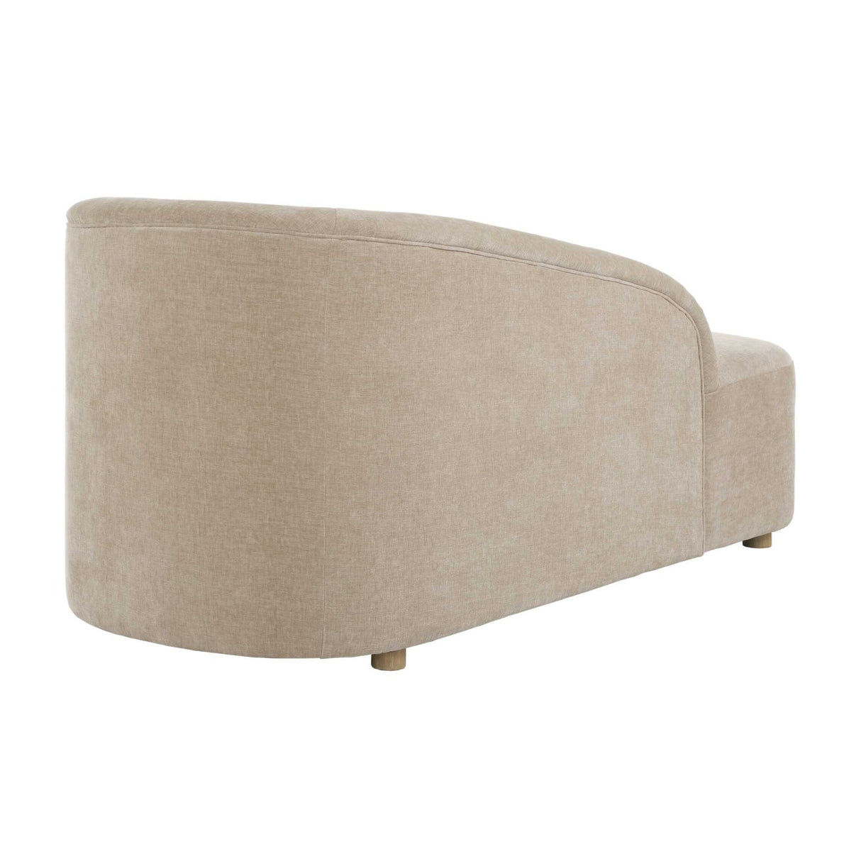 Modern European furniture - Beige Velvet Chaise Lounge - www.oroa.com