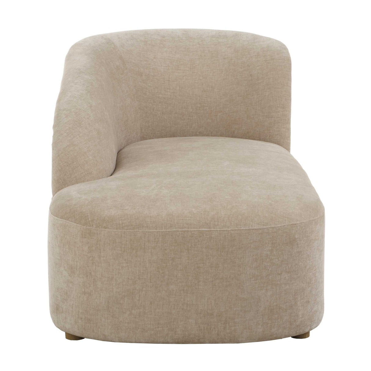 Modern European furniture - Beige Velvet Chaise Lounge - www.oroa.com