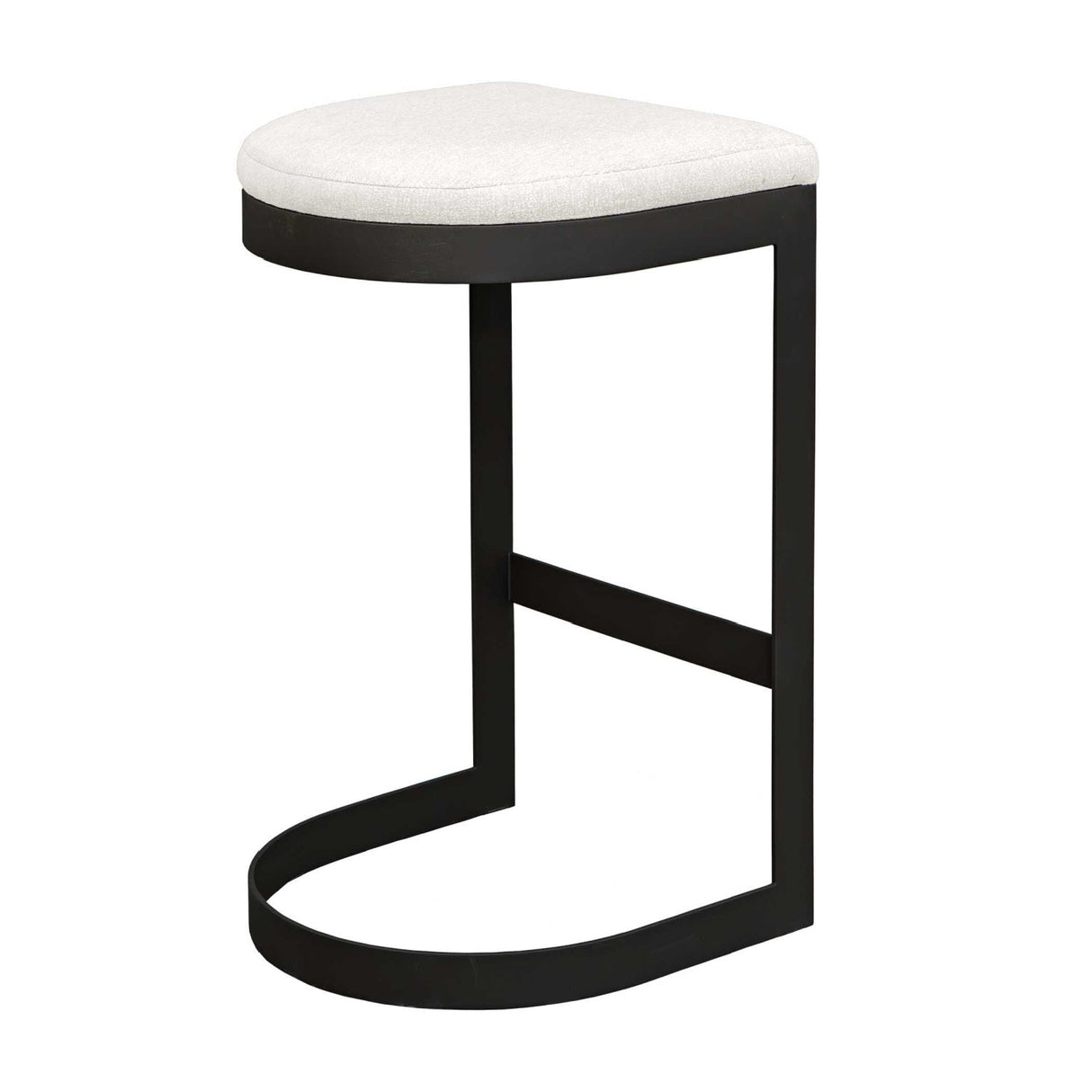 Black Cantilevered Outdoor Bar Stool by Uttermost Maude, alternate view 3