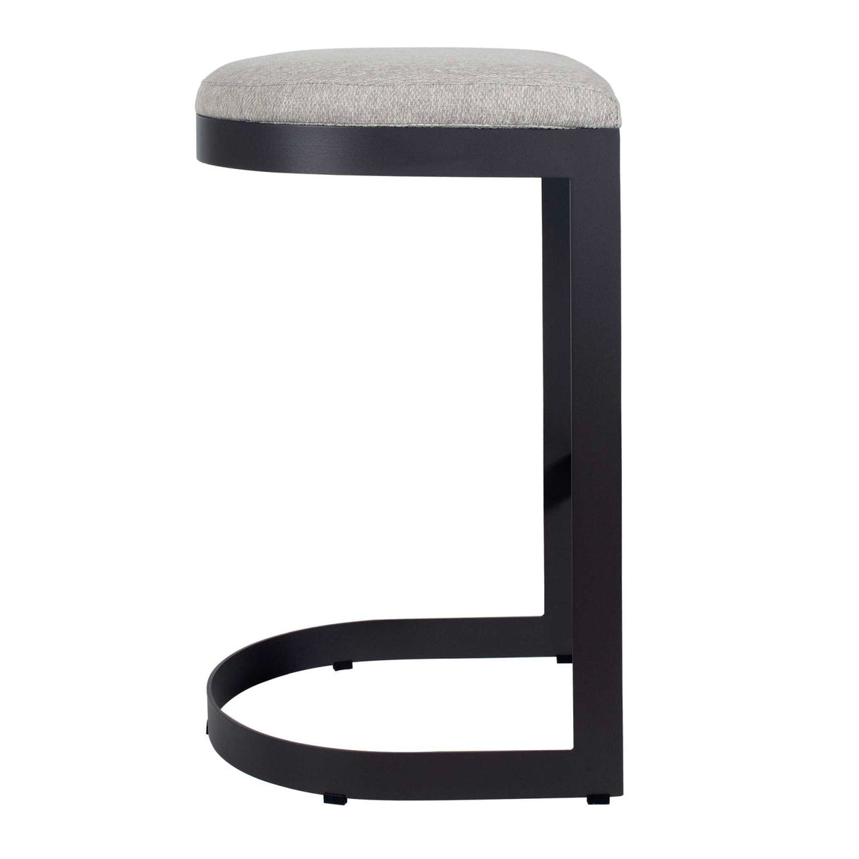 Black Cantilevered Outdoor Bar Stool by Uttermost Maude, alternate view 4