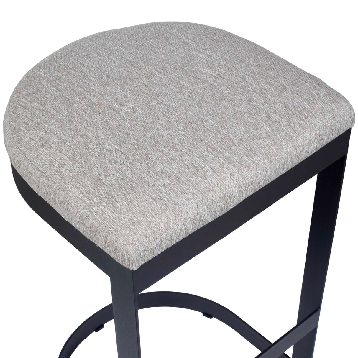 Black Cantilevered Outdoor Bar Stool by Uttermost Maude, alternate view 7