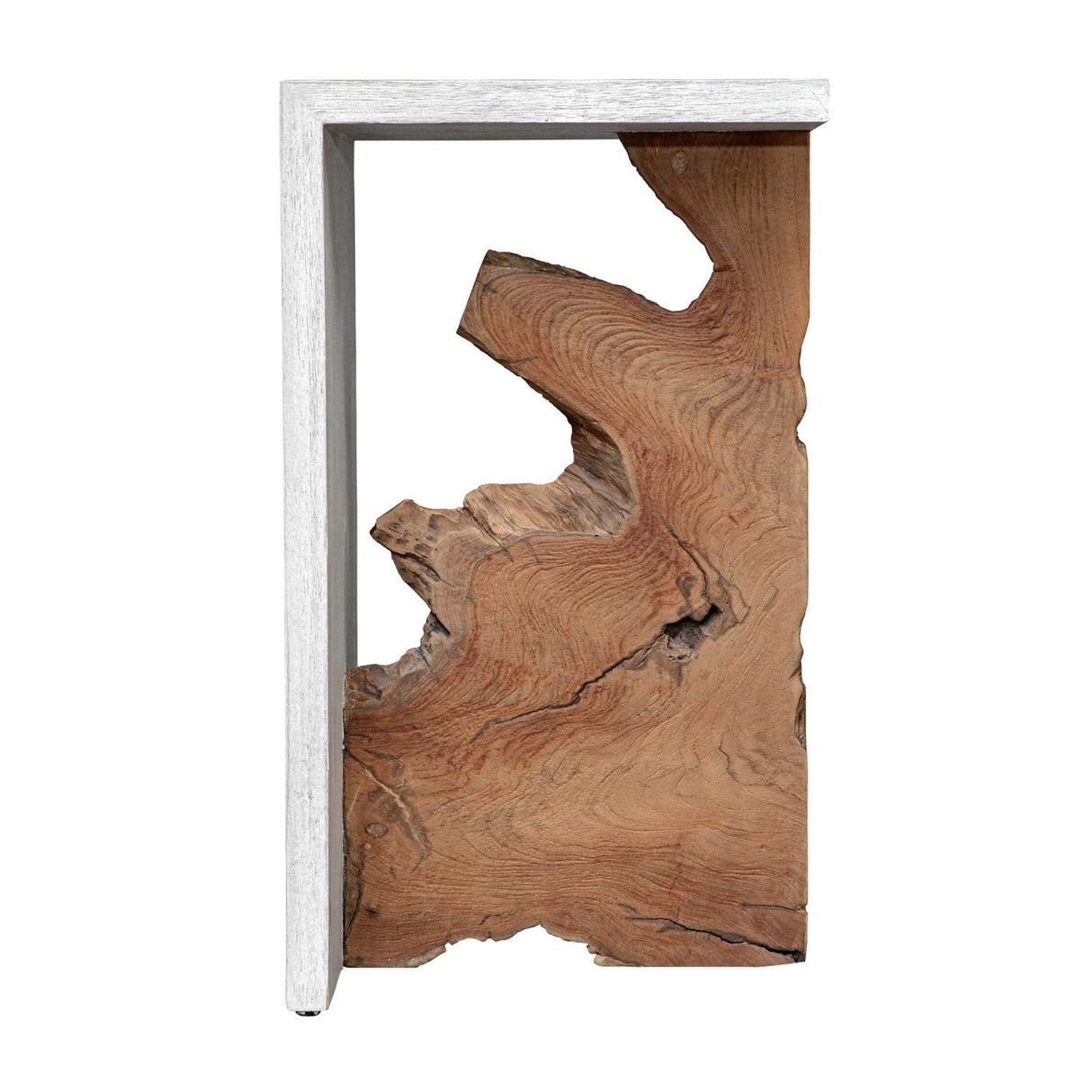 Two-Toned Teak Accent Table by Uttermost Intersect, alternate view 3